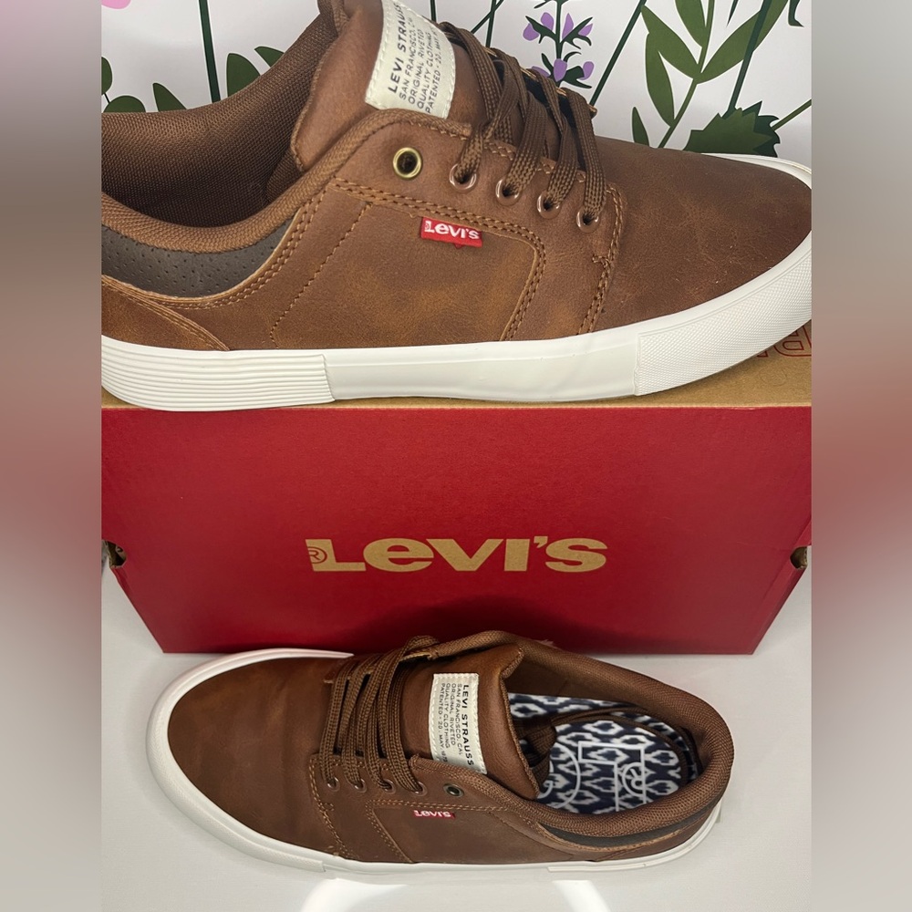 Men’s Levi Sneaker, Tan/Brown